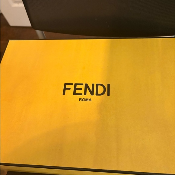 Fendi Cream and Tan Domino Sneakers - Picture 5 of 7